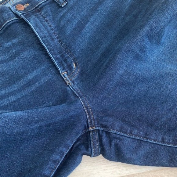 Madewell Jeans Women’s Size 27 Dark Blue Wash 10” High-Rise Skinny Denim Stretch - Picture 9 of 10